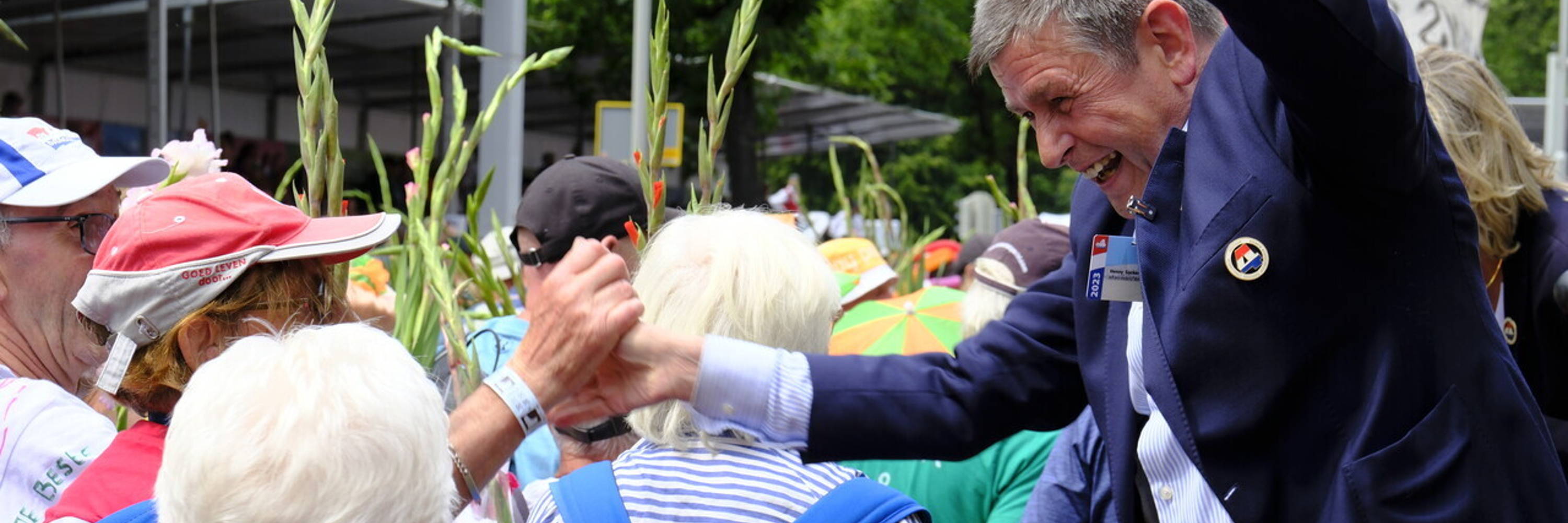 Chauffeur van de marsleider